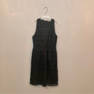 4/$10 - dELiA*s Shimmery Black Lace Sleeveless Dress
